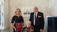 Участник Сталинградской битвы, почетный гражданин города-героя Волгограда Евгений Фёдорович Рогов празднует 99-летие.